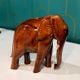 Handcrafted Wood Elephant Figurine for Table Decor